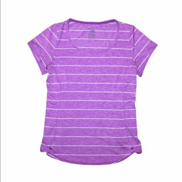 The North Face Mountain Athletics Purple and White Short Sleeve Tee Size Medium - Picture 1 of 5